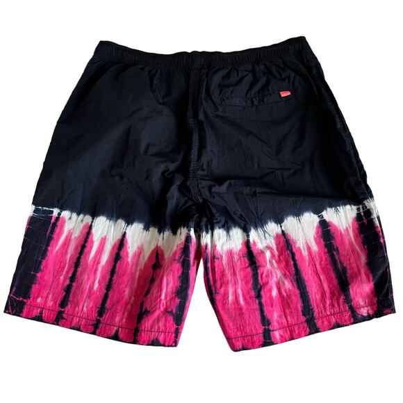 Scotch & Soda Men’s Navy Blue and Pink Tie Dye Nylon Swim Shorts Size Medium - Picture 8 of 9